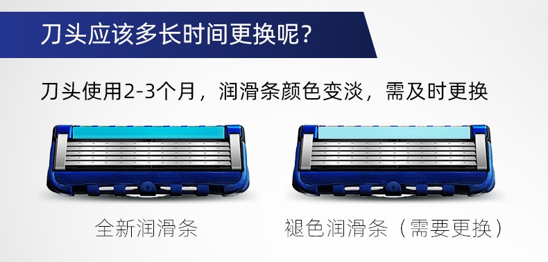 吉列（Gillette）锋隐致顺引力盒磁力刀架手动剃须刀5刀片礼盒装 1刀架2刀头+磁力底座