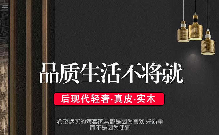 帕芭莎 沙发 客厅 皮沙发 美式轻奢皮沙发后现代组合美式客厅真皮三人座双人位轻奢风格皮沙发家具沙发 意大利进口头层牛皮+进口恒温海绵 单人