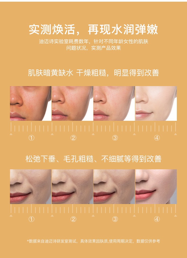 迪迈诗【明星代言】富勒烯二裂酵母弹嫩修护补水保湿六件套