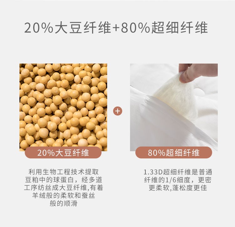 大朴家纺a类被子大豆蛋白纤维被冬被双人被加厚保暖被芯纯棉面料透气