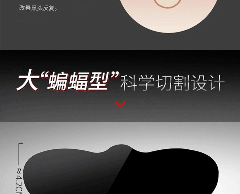 诗妃 男士黑头鼻贴吸鼻子黑头撕拉式黑鼻头贴鼻膜清洁毛孔男生草莓鼻 黑头鼻贴21片