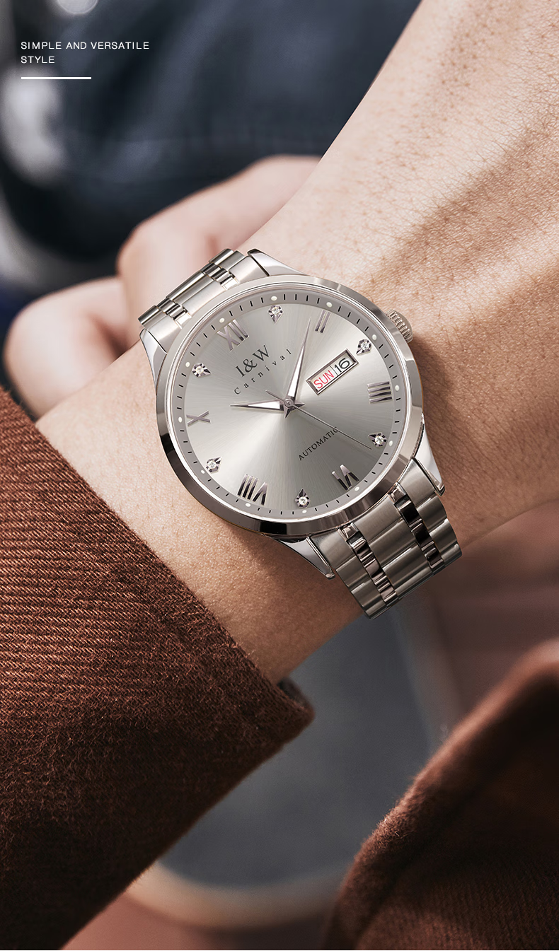 Мужские механические часы IWC Swiss Brand Automatic, Топ 10 мировых брендов, Подарок отцу, дедушке