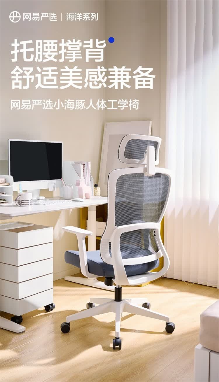 网易严选 小海豚转椅 黑框+逍遥（基础款）4084122 299元包邮 值值值-买手聚集的地方