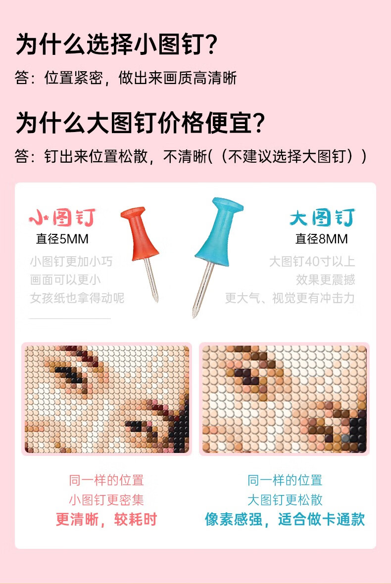 钉好发货钉子画图钉画diy手工制作送女友生日礼物送老婆结婚纪念照片