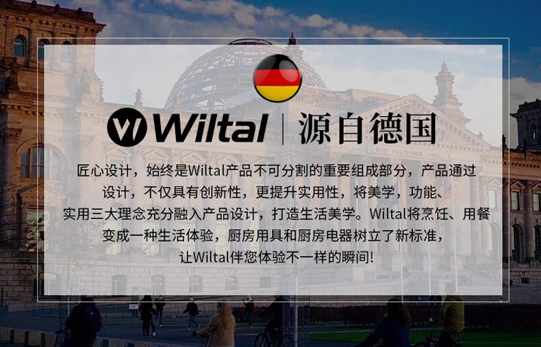 维勒拓（Wiltal） 德国磨粉机家用大容量超细打粉机中药粉碎机小型多功能研磨机 苍岭绿