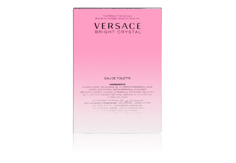 范思哲（VERSACE） 晶钻粉钻香恋水晶女士淡香水 节日生日礼物送女友 晶钻女士香水 90ML