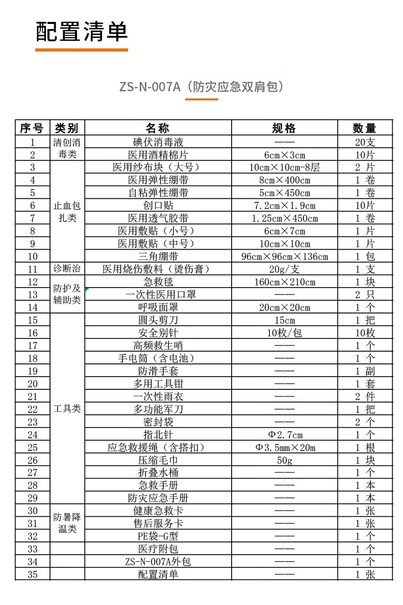 科洛 ZS-N-007A防灾应急双肩包