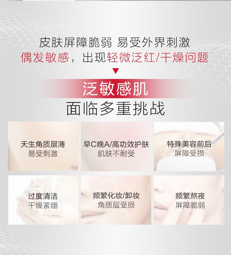 薇诺娜屏障特护霜 舒缓修护敏感肌改善泛红皮肤补水保湿滋润面霜敏感肌 屏障霜50g*2支