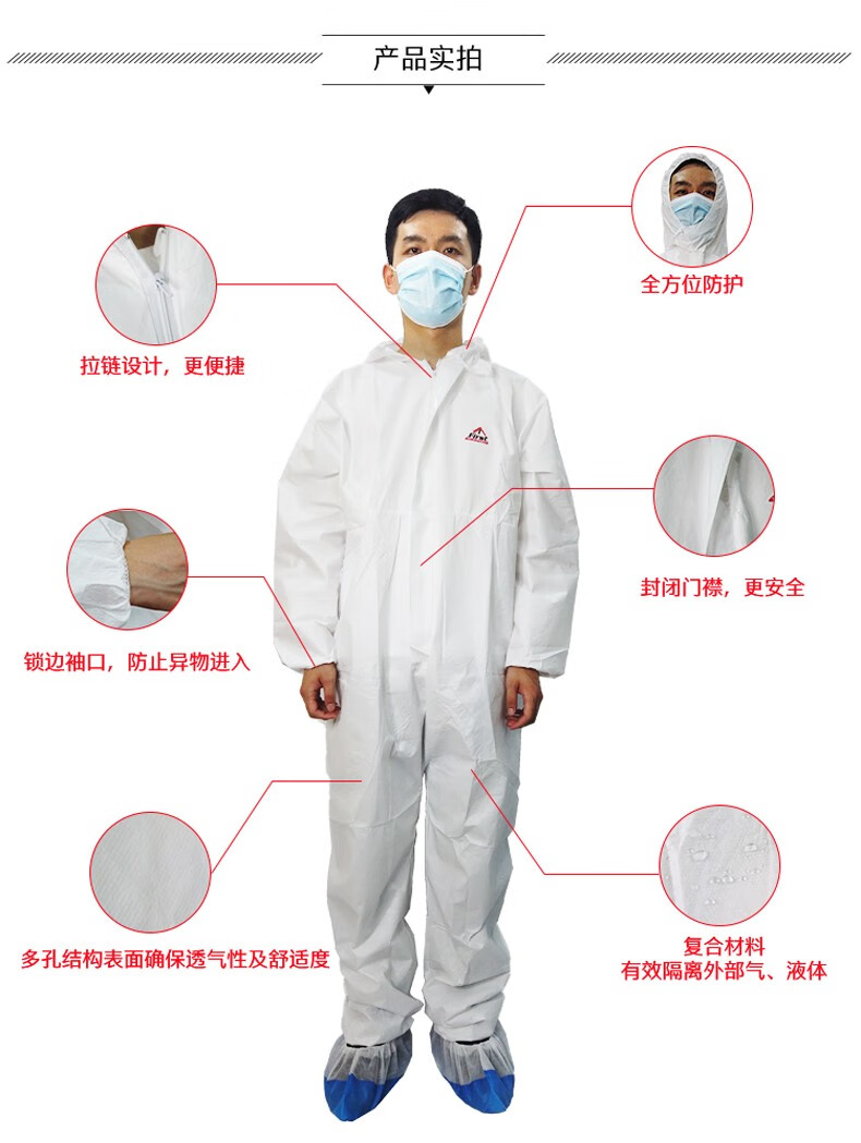 pip保威一次性无纺布防护服i602