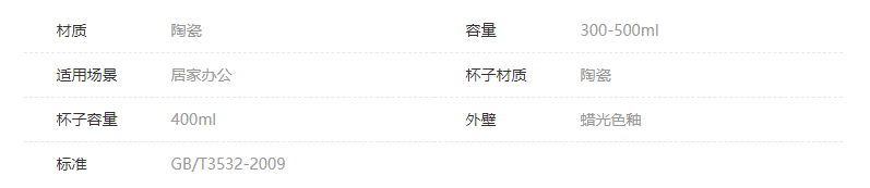 网易严选 简约陶瓷马克杯 情侣送礼优选 大容量水杯泡茶杯咖啡杯牛奶杯早餐杯子 创意男女办公室家用宿舍 白茶灰