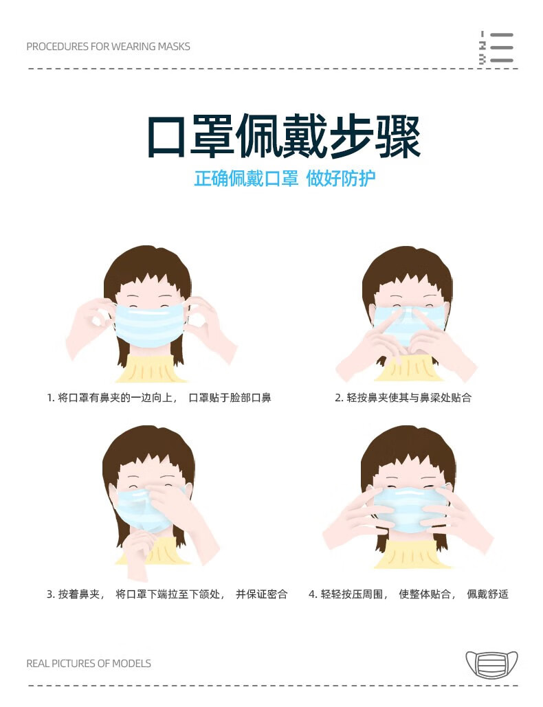 奥美医疗 医用外科口罩 50只 单个独立包装 图17