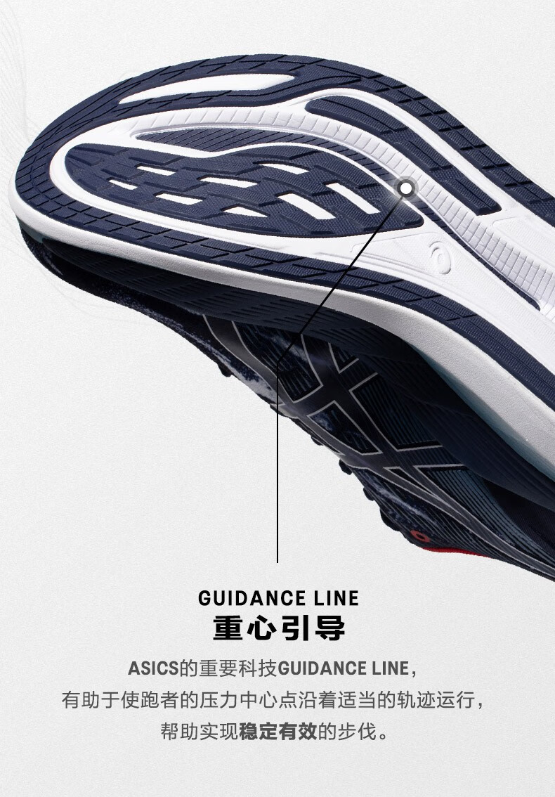 亚瑟士跑鞋_ASICS 亚瑟士 GlideRide 2 男子跑鞋 1011B319-400