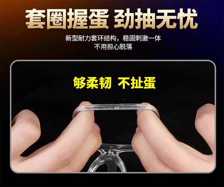 新品60狼牙套物理男用锁精环持久凸点大颗粒夫妻情侣房事情趣性玩具