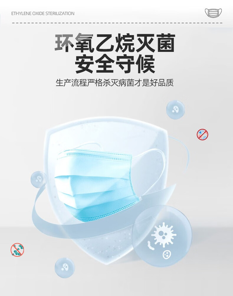 奥美医疗 医用外科口罩 50只 单个独立包装 图8
