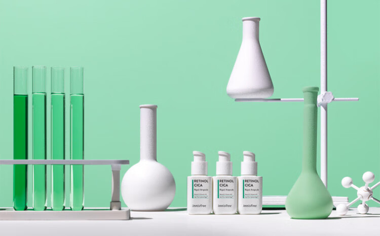 悦诗风吟（Innisfree）A醇白瓶精华液视黄醇控油祛痘精华敏感肌可用舒缓保湿紧致修护 A醇白瓶精华液套装