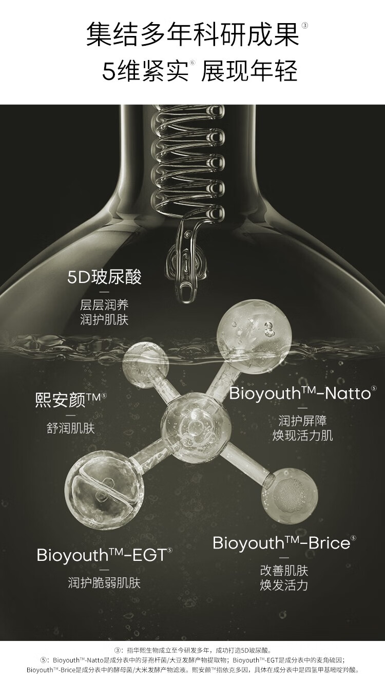 夸迪华熙5d玻尿酸精华液次抛面部精华安瓶补水保湿护肤品女礼物 GABA次抛-1ml*5支