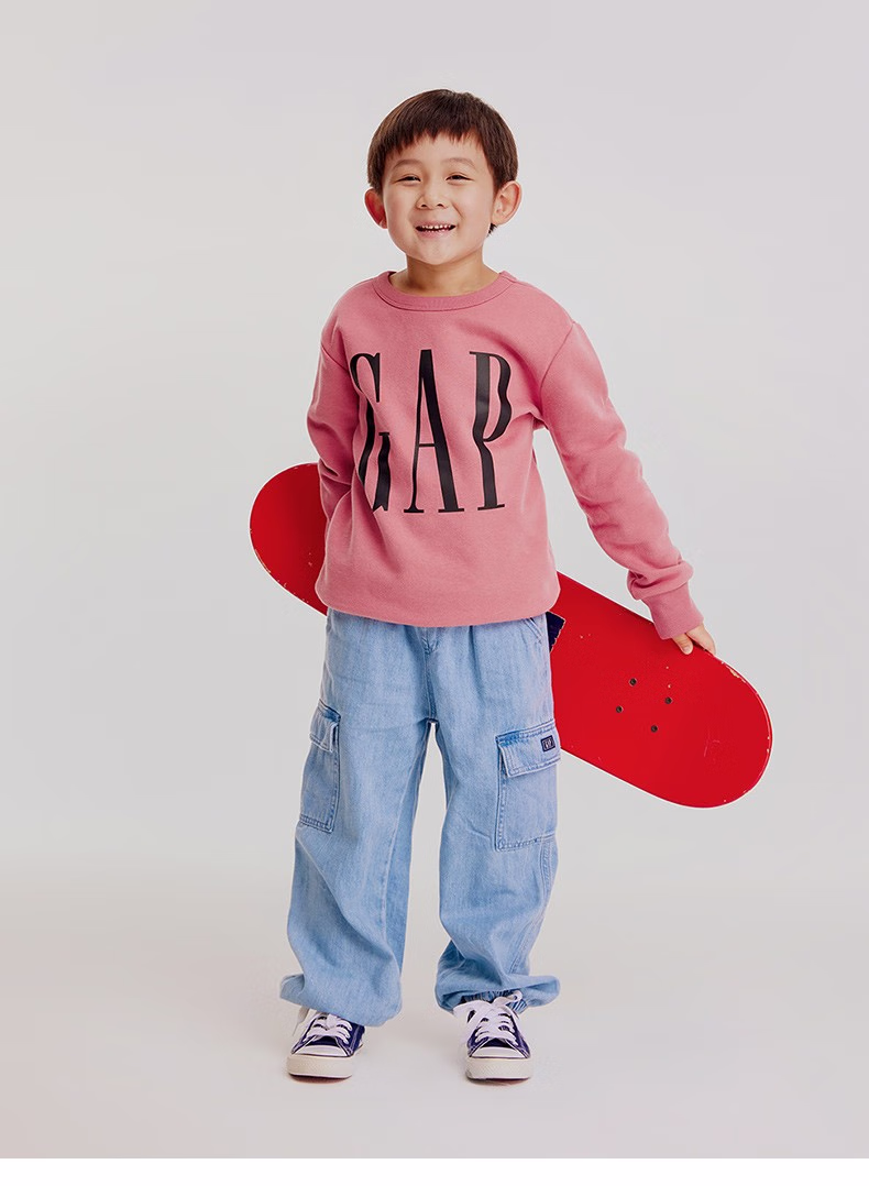 Gap 盖璞 男女童碳素软磨抓绒卫衣 457314 新低66元包邮 值值值-买手聚集的地方