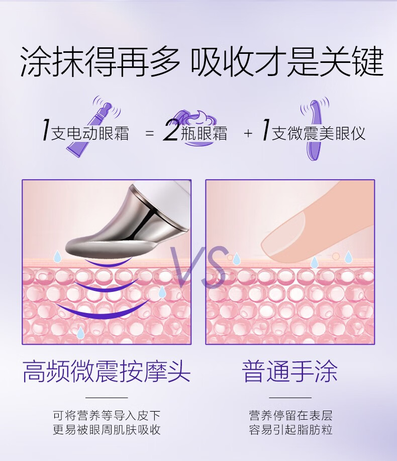 欧诗漫（OSM）珍珠御纹睛采按摩眼霜 眼部提拉紧致抗皱补水保湿 礼物送女友老婆 20ml