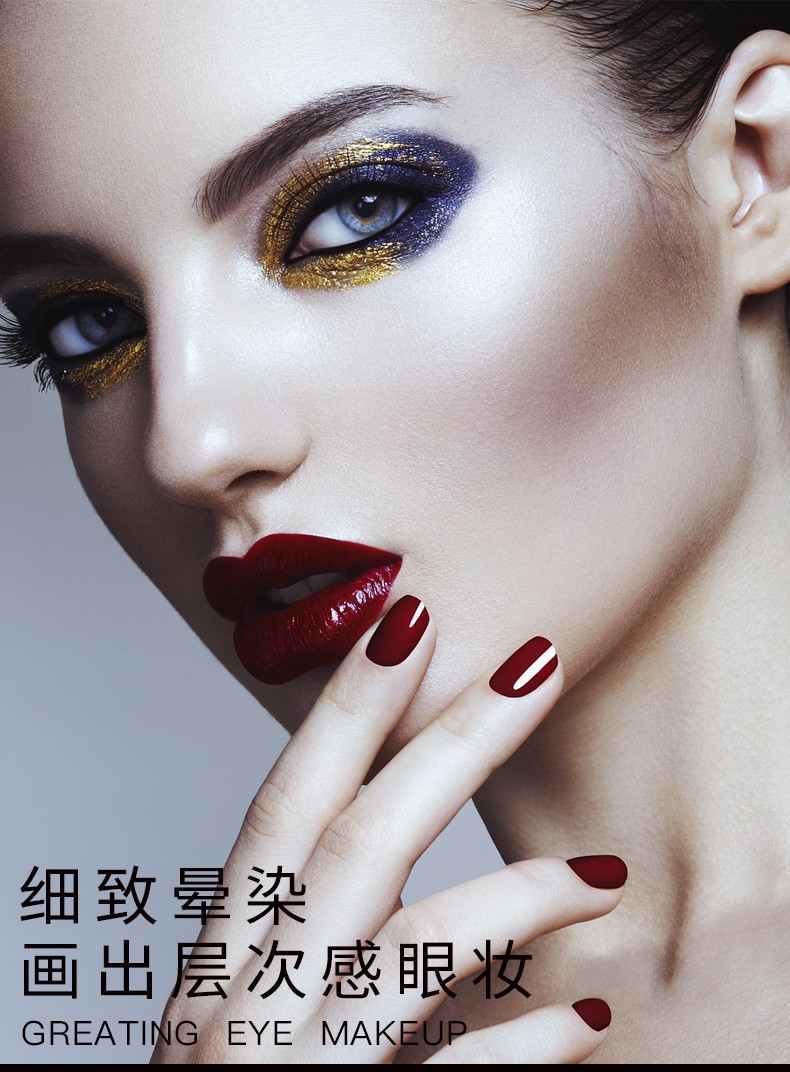 AOLANLA 美国专业大师级眼影刷套装晕染刷进口小马毛动物毛3支全套眼部化妆刷 3只眼影刷套装