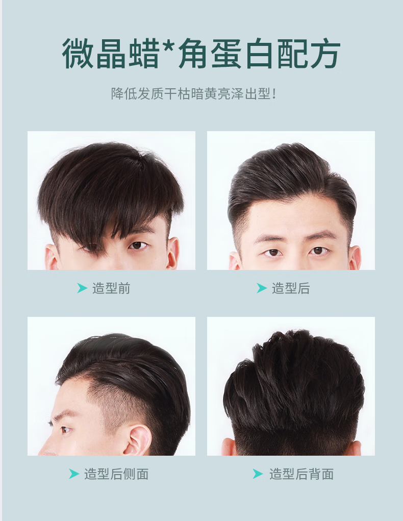 NVH 发蜡 哑光定型清香自然蓬松发泥头发造型发胶80g 80g