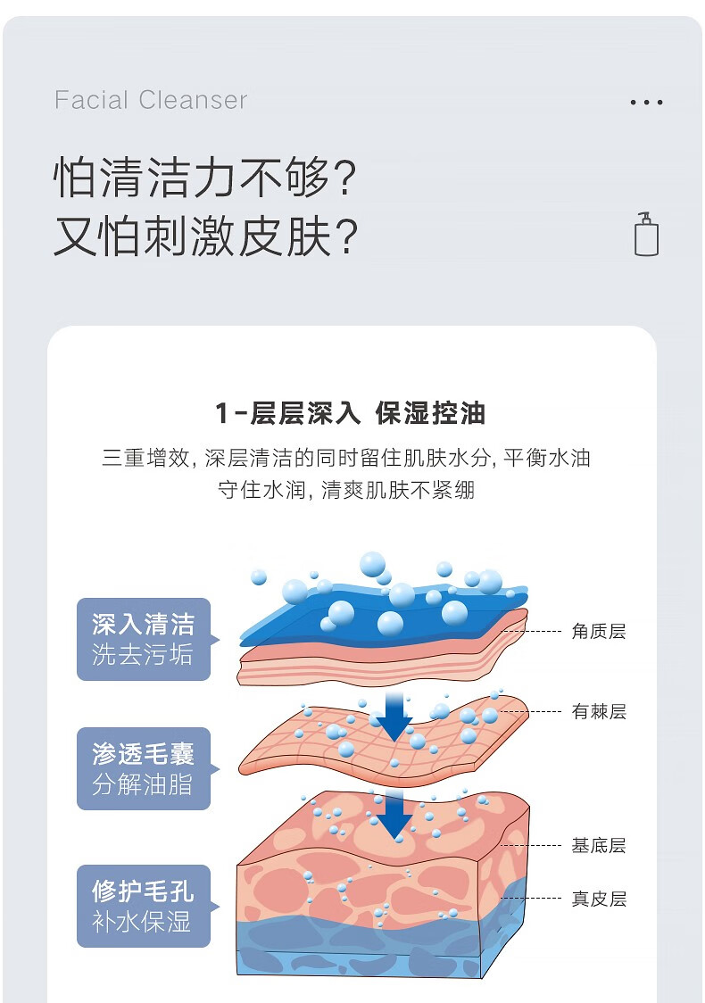 雪玲妃氨基酸温和洗面奶保湿控油深层清洁洁面乳男女通用 氨基酸洗面奶300g+起泡网