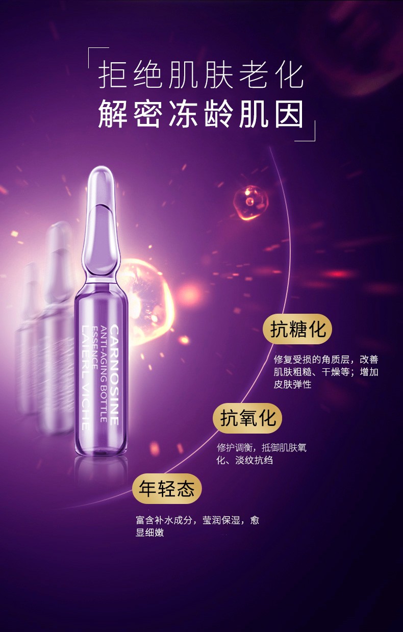 LLV 肌肽烟酰胺小安瓶精华液女抗皱原液 玻尿酸补水保湿 淡化细纹收缩毛孔紧致抬头纹法令纹 【尊享装】肌肽青春28支/盒299（立省177）
