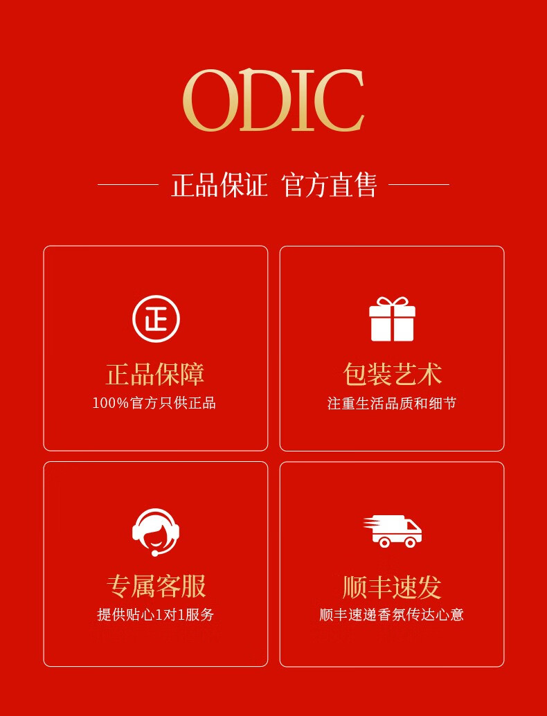 ODIC【跨年礼物】圣诞香氛香水礼盒持久留香送女友送老婆甜蜜浪漫礼物 礼盒装 浪漫甜蜜香氛、