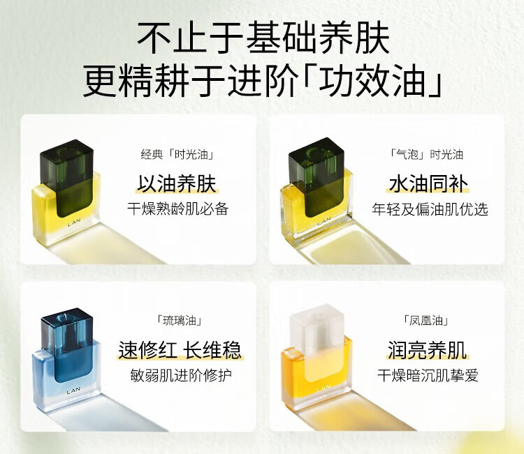 蘭（LAN）兰时光精华油 以油养肤旅行体验装 2.0时光油3ml（淡化细纹）