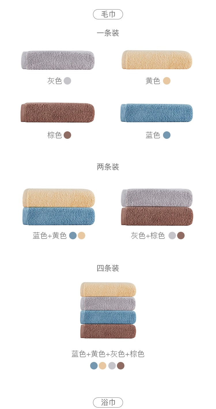 【新疆棉】网易严选 囤货装毛巾 纯棉家用洗脸健康安全吸水快干亲肤柔软 蓝色 毛巾