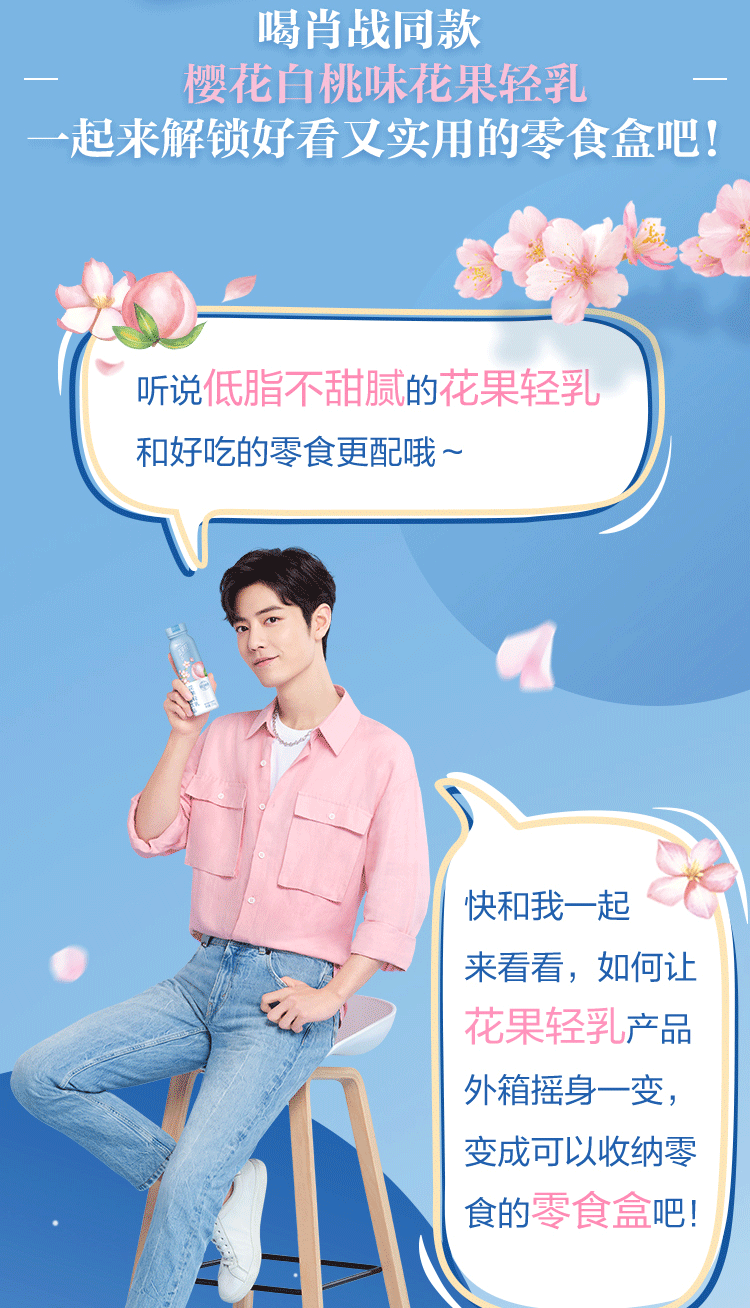 【肖战周边】蒙牛真果粒花果轻乳肖战定制包装代言礼盒装乳酸菌饮品