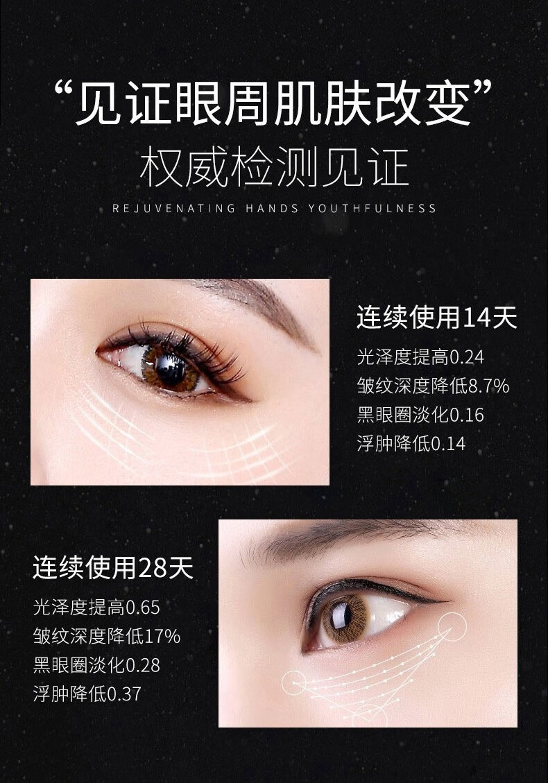 LAIERL VICHE赋活肌密修护眼霜 抗蓝光提拉紧致淡化细纹黑眼圈眼袋补水男女 20g/盒
