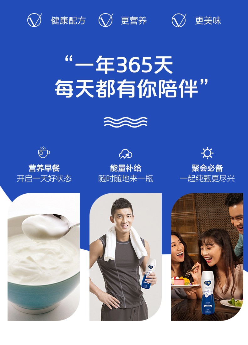 潮燃上市蒙牛纯甄小蛮腰王一博同款多口味营养年货送礼芒果芝士230g10