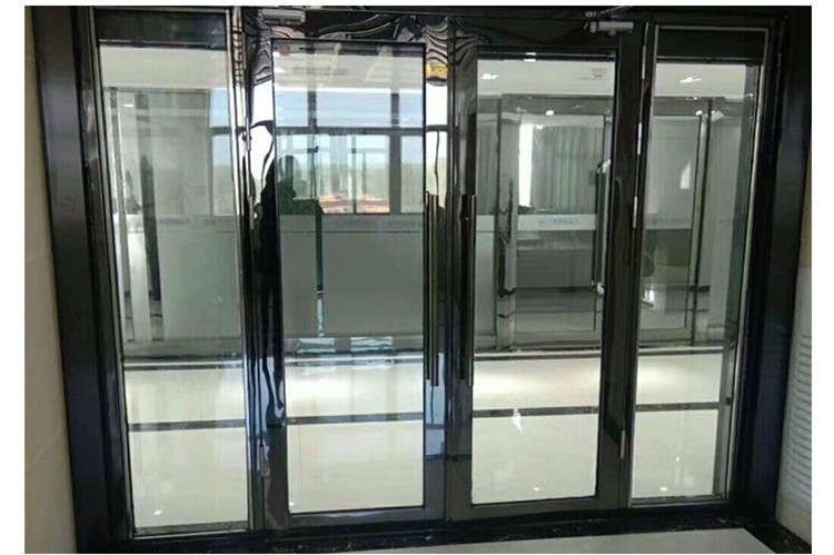 不锈钢钛金拉丝防火玻璃门高品质防火分隔断门玻璃防火门黑钛金玻璃