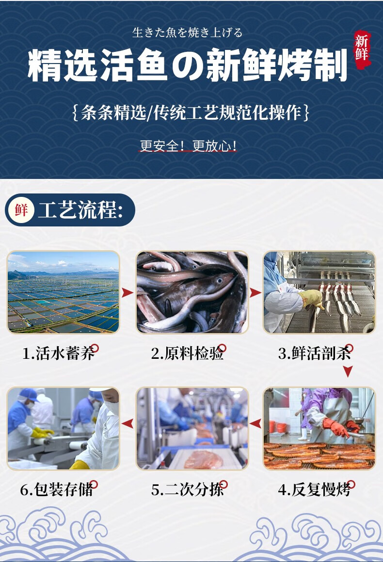 渔哥戏鱼 【活动！3斤3条仅 119】日式蒲烧鱼 500g 整条开袋即食烤鳗鱼饭 生鲜鱼类 寿司食材 【拍3条119】500g/条