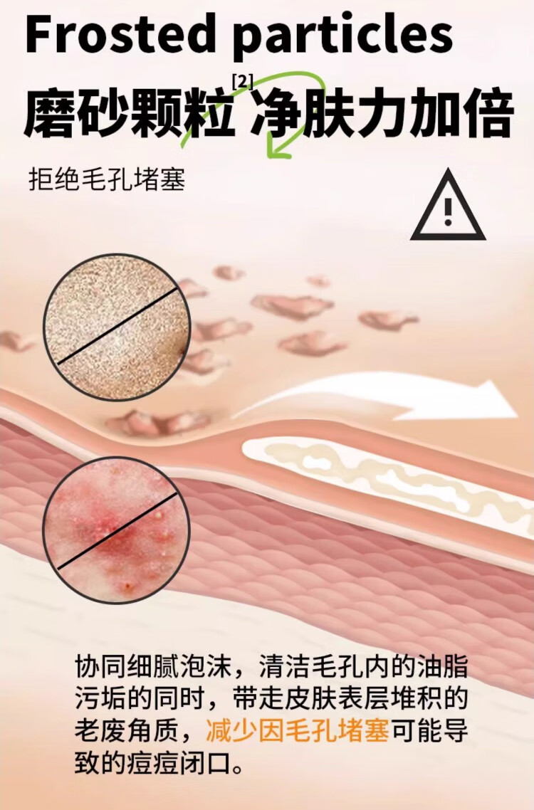 花印男士香橙保湿洗面奶130g清洁洁面乳不紧绷进口