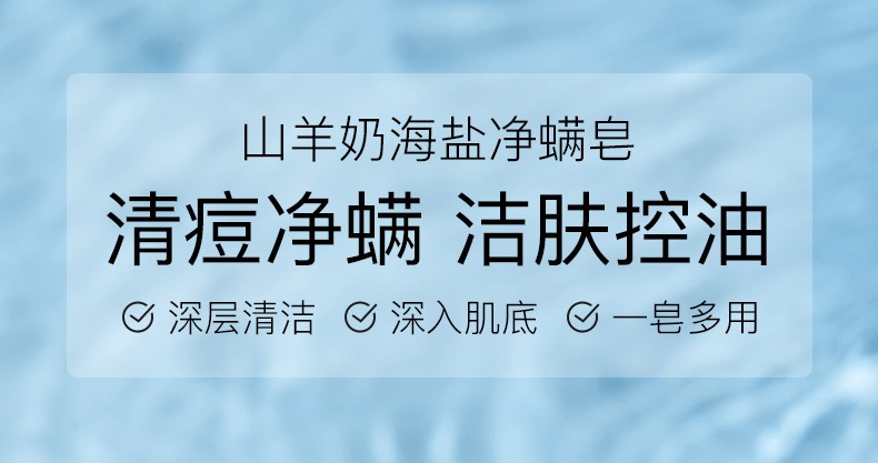 碧雅漫羊奶海盐净螨皂洁面皂深层清洁控油手工皂卸妆洗澡洗脸皂男女通用 羊奶净螨皂【共4盒】