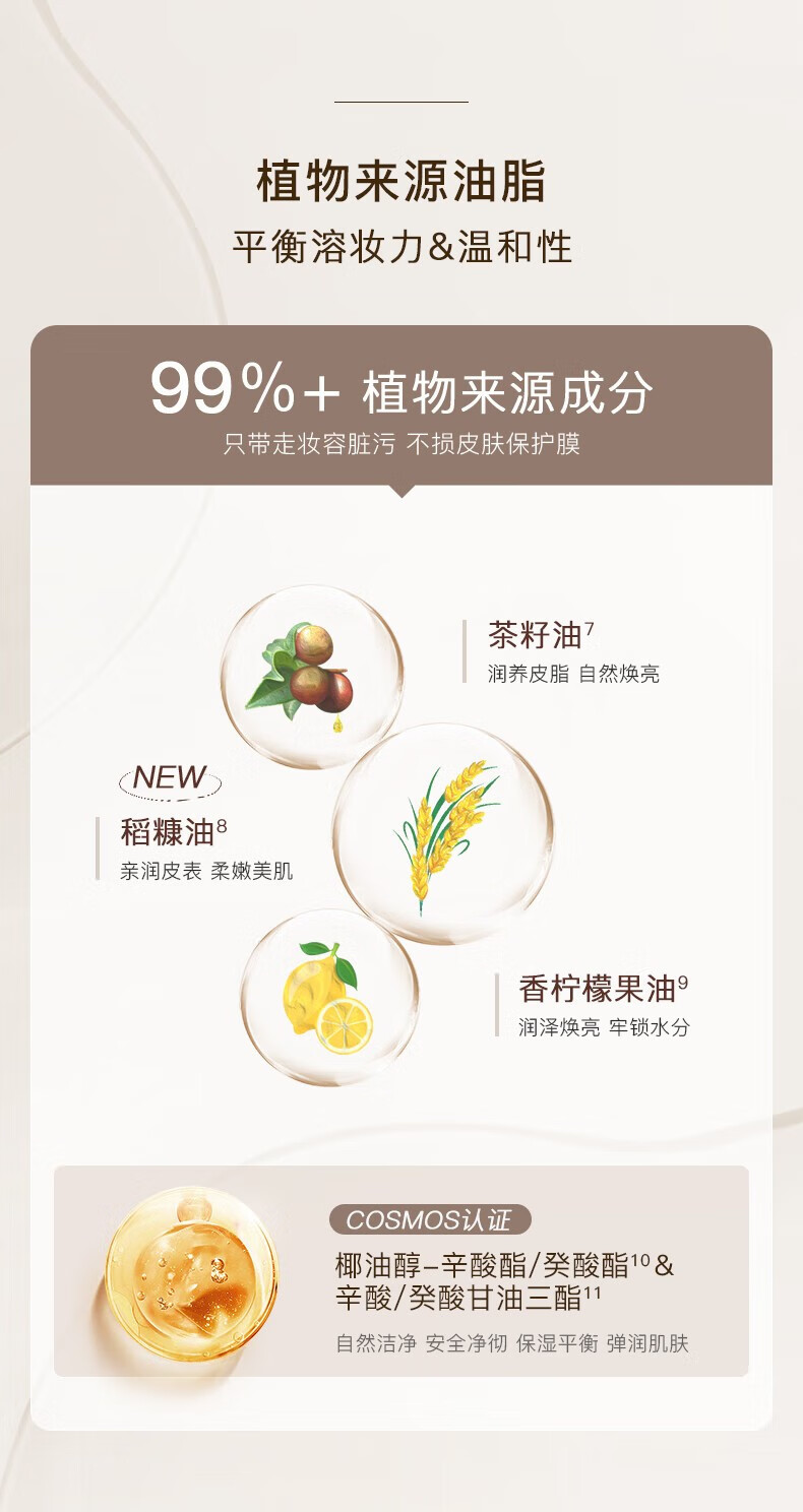 凡茜（Fanxishop）卸妆油 小方瓶白茶卸妆油敏感肌温和不刺激深层清洁毛孔卸妆水 白茶卸妆油150ml