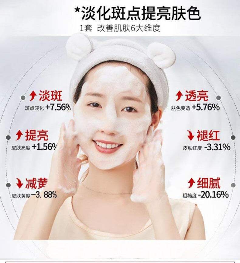 魅魔 南京同仁堂美白洗面奶女祛斑黄褐斑控油深层清洁去角质洁面乳 1瓶装200g【美白祛斑去黄】