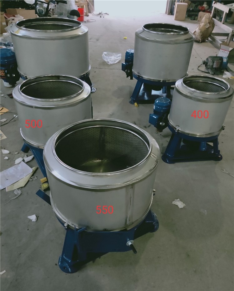 曦凰大功率工业脱水机不锈钢甩干机大型甩干桶单甩工业甩干机商用 400