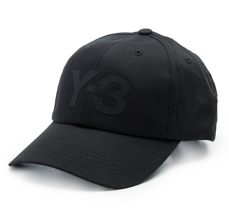 商场同款】Y-3 LOGO CAP 2021新款棒球帽情侣款遮阳帽35HA6530 黑色OSFW 