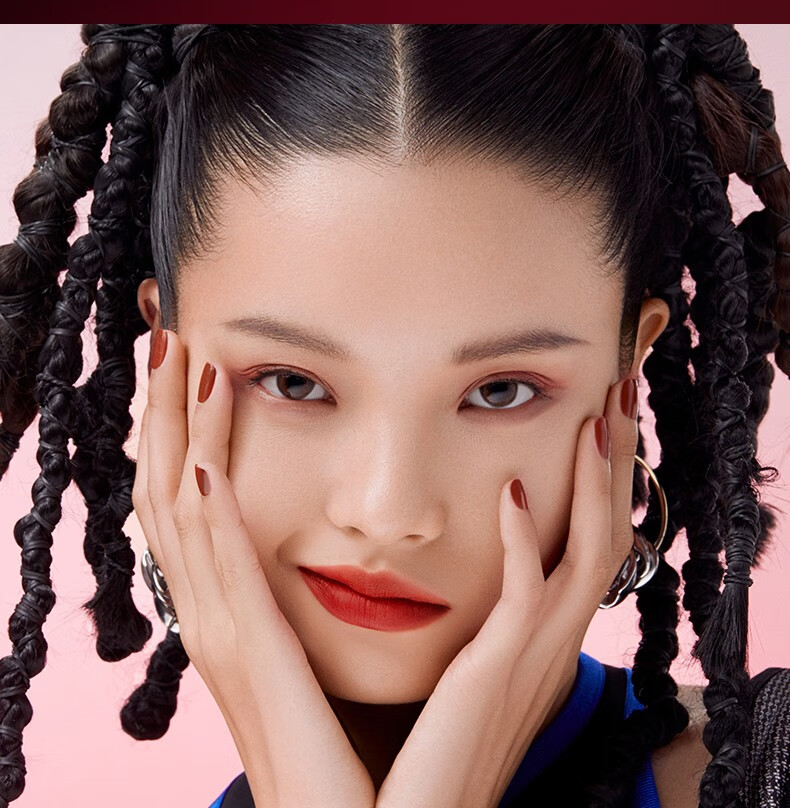 韩熙贞（HEXZE） 丝绒雾面哑光唇釉学生保湿唇彩唇蜜口红防水不沾杯不易掉色 #M66颠覆（枫橘棕）