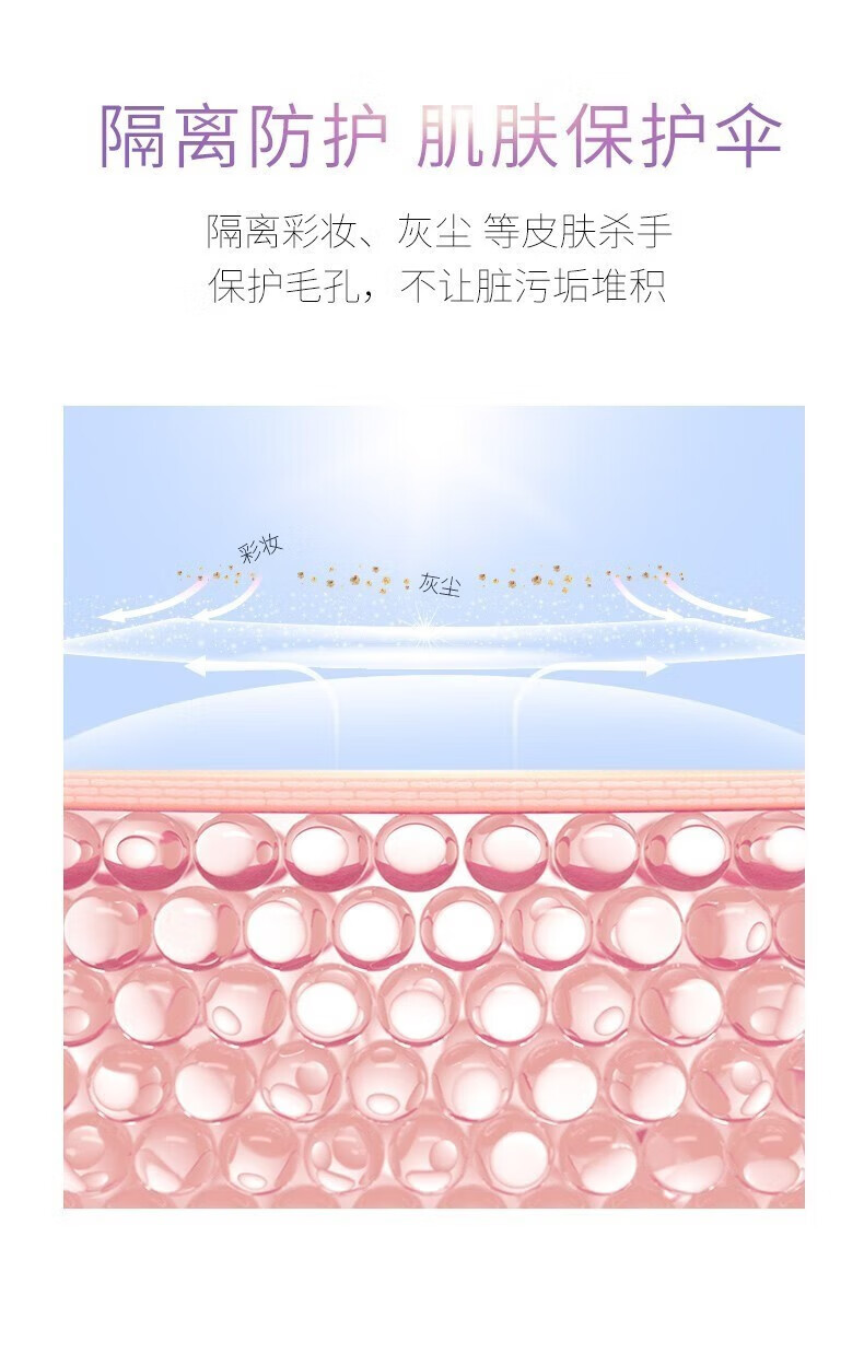 透蜜修颜隔离霜持久保湿打底素颜男女30g 【品牌星品】柔肤紫