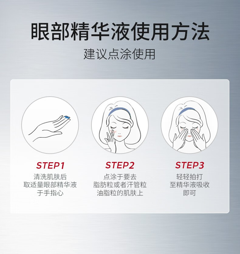 ning进口眼部精华液淡化脂肪汗管粒精华液紧致温和去油脂粒眼周女专用 【轻度脂肪粒适用】30ml