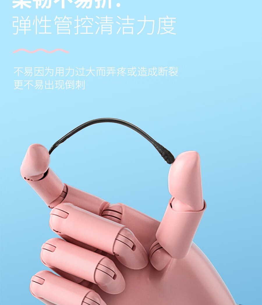 美道 多功能去黑头棉签刮黑头刮刮棒铲挤粉刺针闭口针毛孔清洁工具 黑头挤痘棒（螺旋头款/50支）