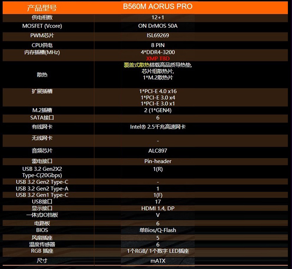 技嘉(gigabyte)b560主板搭配intel/英特尔盒装处理器酷睿i7主板cpu
