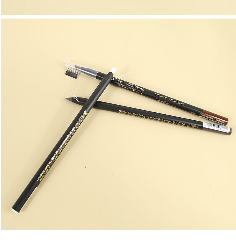港雅化妆师专用好妆拉线眉笔防水防汗不脱色持久可撕拉硬芯定位不晕染 03#棕色
