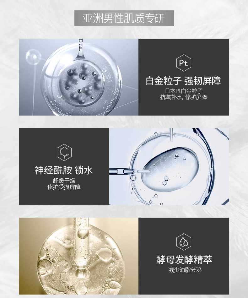 卓沿（SKIN ADVANCED）【屈臣氏】SA.卓沿男士白金调护爽控保湿水份露 75毫升