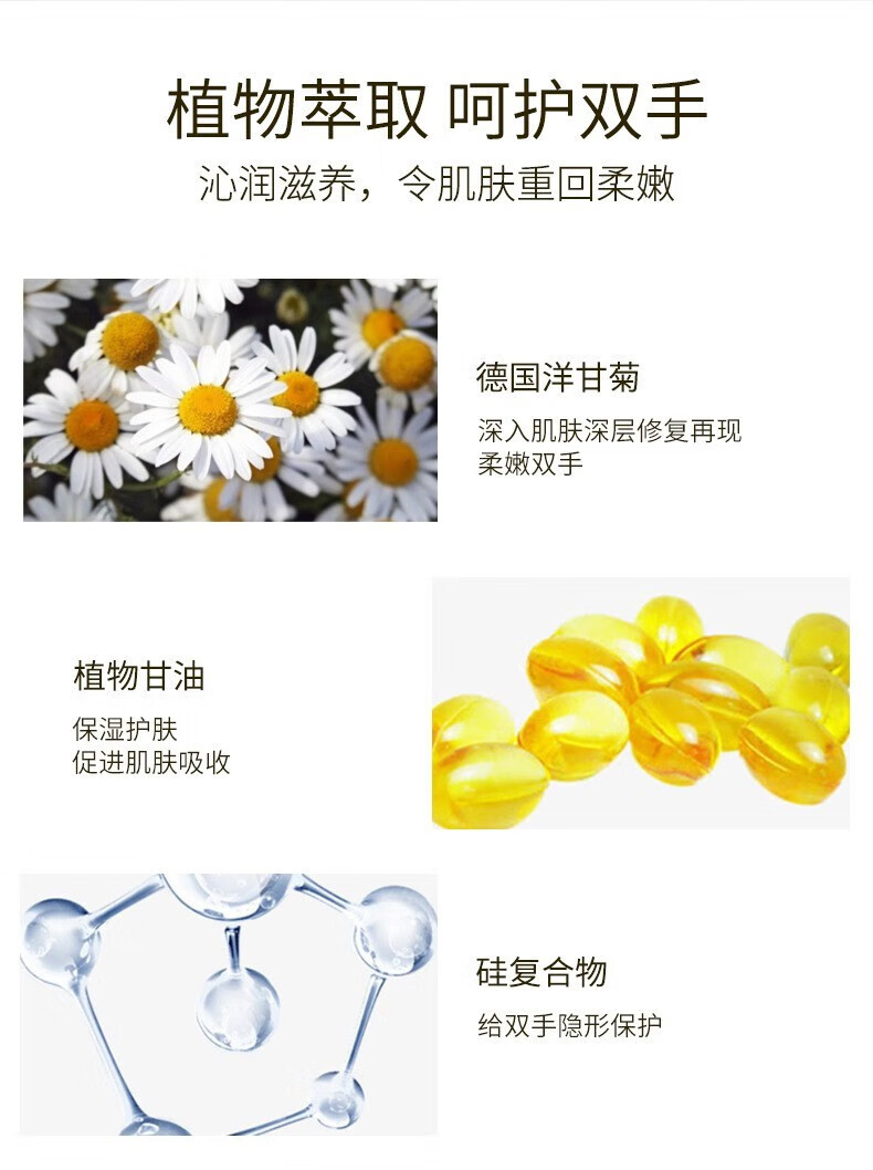贺本清德国小甘菊小雏菊护手霜女男滋润保湿补水小支防干裂秋 75ml经典软管1支