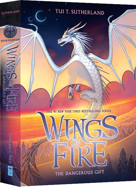 英文原版火翼飞龙14精装版wings of fire #14: the dangerous gift