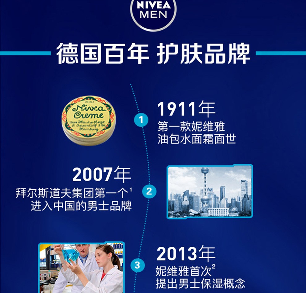 妮维雅（NIVEA） 妮维雅(NIVEA)男士化护肤品 补水保湿滋润面膜 得15片水活玻尿酸精华面膜